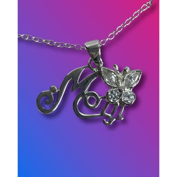 jcpenney Jewelry 4k Gold And Sterling Silver 18 Mom Necklace With